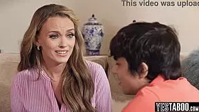 Big Boobs Milf Stepmom Motivates Horny Teen Stepson With Monster Cock Blowjob And Doggystyle.