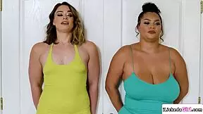 White Babe Facesitting And Pussy Licking Busty Ebony Lesbian In Interracial 69