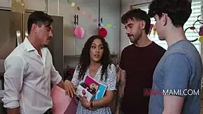 Stepmoms birthday wish: hardcore anal gangbang