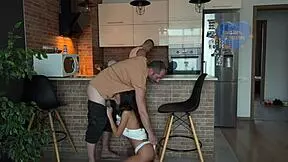 CHEATING WIFE FUCKS BEST FRIEND BEHIND COCKOLD'S BACK