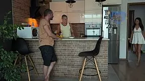 CHEATING WIFE FUCKS BEST FRIEND BEHIND COCKOLD'S BACK