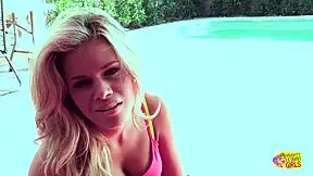 Two girls woke up next to a guy and decided to have fun.