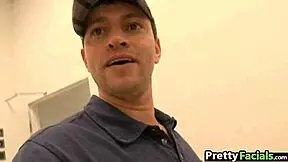 Who gets the two facials: teen 18+ blonde or latina Ranie Mae?