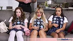 i gotta teach these teen sluts respect with a hard group lesson