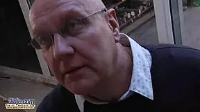 Young Blonde Sucks Off Grandpa And Swallows Cum