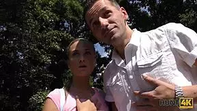 Hunt4k Stud Watches Hunter Nail His Girlfriend for Cash