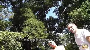 Hunt4k Stud Watches Hunter Nail His Girlfriend for Cash