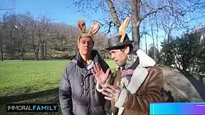 I love how Katy and Mia get cunts stuffed in taboo egg hunt