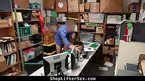 Teen Shoplifter Bent Over At Mall