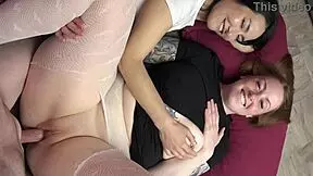 Allison Bloom And Isabel Love Cheat With Intense Doggystyle And Tit Play In FFM Threesome!