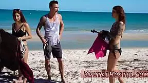 bdsm in stockings got me and youthful 18+ tourists felicity feline and jade so hyped