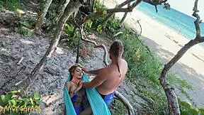 Public Fingering at Beach Turns Latina Wild!