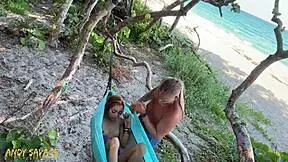 Public Fingering at Beach Turns Latina Wild!