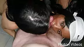 Sweaty workout turns into threesome