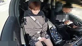 Uncensored 19-Year-Old Japanese Beauty Masturbates Wild in Car for Me