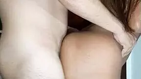 Teen 18+ takes intense creampie in ass and pussy