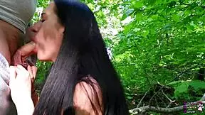 Sloppy girl next door outdoors