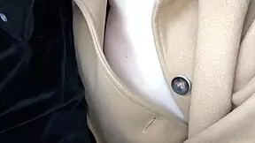 Uncensored 19-Year-Old Japanese Beauty Masturbates Wild in Car for Me