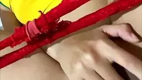 पैक मैक्सिकन एक्ट्रेस Alexia बड़े टिट्स और ऐस को इंटिमेटली मस्तरबेट करती है