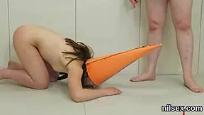 Is This Flirty Teen 18+ Ready for Harsh Anal Therapy in the Asylum?