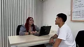 Wow, that curvy colombian milf therapist fucks the nerd boy hard for a vaginal creampie!
