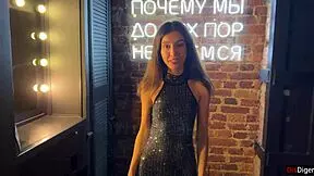 Wild Sex in Nightclub! Bondage Creampie!