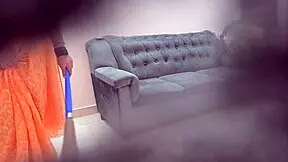 why is the maid fucking that young boy with her big tits?