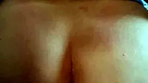 Amateur college girl displays her tight ass in doggy position on bed