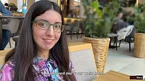 holy shit! the library girl is a nympho, loves cum on her glasses