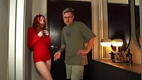 Redhead College Girl Mounts Dick And Sucks Cum Covered Facial