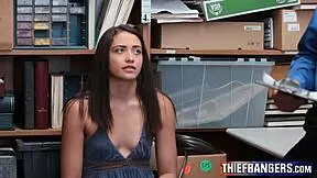 Avi Love takes officer's cock in her ass