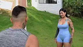 Workout Routine Ends in Hot Sex with Tattooed Latina