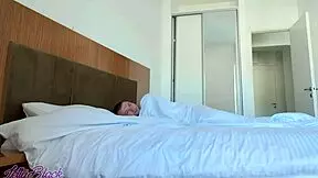 Horny stepmom says, 'Suck my big pussy lips before doggystyle and swallowing your cum.'