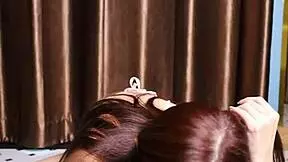 April Maxima Passionately Sucks Dildo Then Gives Intense Footjob