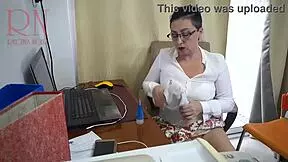 sexretary secretary gets fucked with dildo on office cam 1