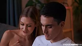 Petite Blonde Teen Tiffany Tatum Kisses and Deepthroats in Hardcore Fucking