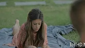 Legal age teen STUFFS THROAT WITH COCK!