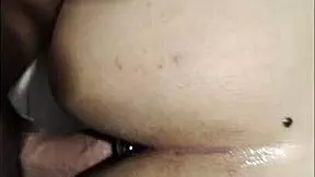 Exploring anal play with my toy for the first time