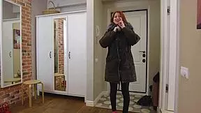 I let my step daddy fuck my tight pussy hard, moaning in heels while bent over and riding cowgirl.