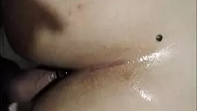 Exploring anal play with my toy for the first time