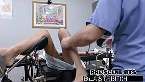 Aria Nicole Spreads Petite 18+ Ass, Gets Fucked Missionary Backstage