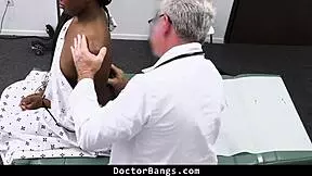 The doctor uses a special rehabilitation technique to relieve the teen 18+ patient in the hospital