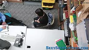 Can you believe this teen thief gets a facial cumshot?