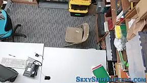 Can you believe this teen thief gets a facial cumshot?