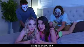 Stepbrothers Swap Stepsisters For Taboo Party Foursome Fun