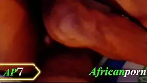 Ebony teen gets fucked hard in missionary and doggystyle positions