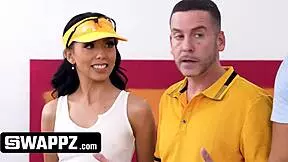 Bratty stepdaughters turn legal and engage in doggystyle orgy with uncle