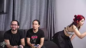 Skinny Latina's wild threesome adventure
