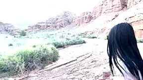 Did you see her deep blowjob with glasses in the canyon