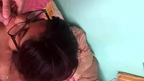 My little Latina teen gives me the best blowjob ever, her tight lips sucking my cock passionately